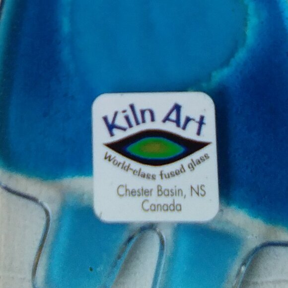 Kiln Art Fused Glass Handcrafted Piece - Picture 4 of 9